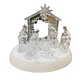 Nacimiento Mini Pesebre Navidad Acrílico Luces Led - Miniatura 1