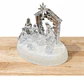 Nacimiento Mini Pesebre Navidad Acrílico Luces Led - Miniatura 4