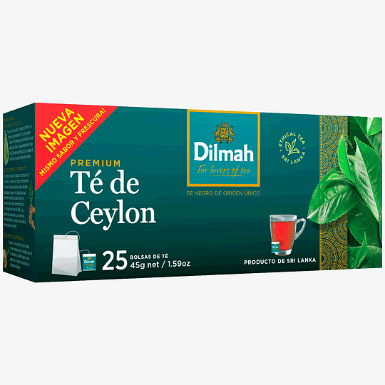 Té Dilmah Ceylon 25 bolsitas