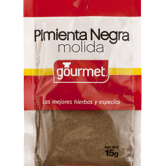 Pimienta Negra Molida 15g Gourmet