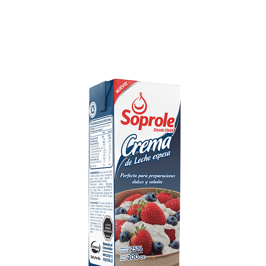 Crema Soprole Espesa 200g