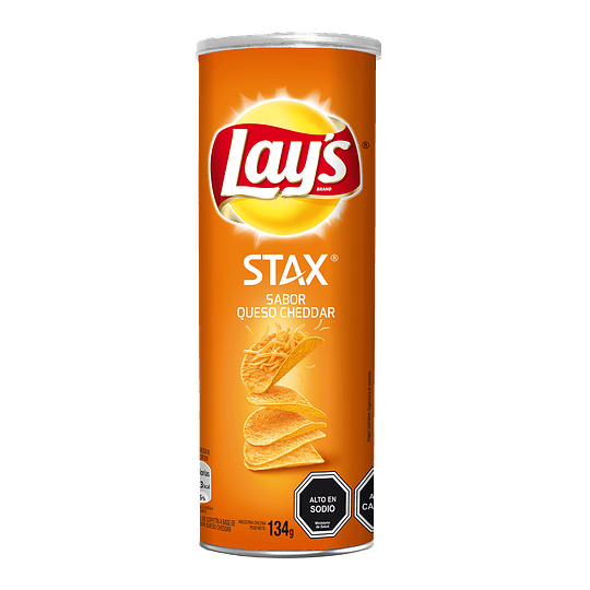 Papas Fritas Lays Stax Sabor Queso Cheddar 134g