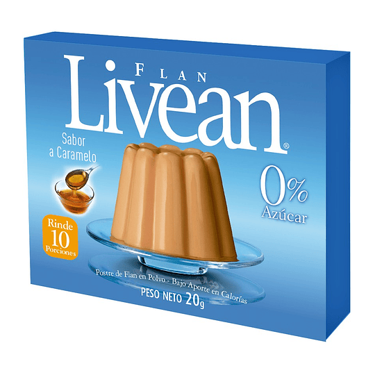 Flan Sabor Caramelo Livean