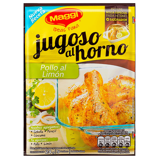 Jugoso al horno Pollo al limon