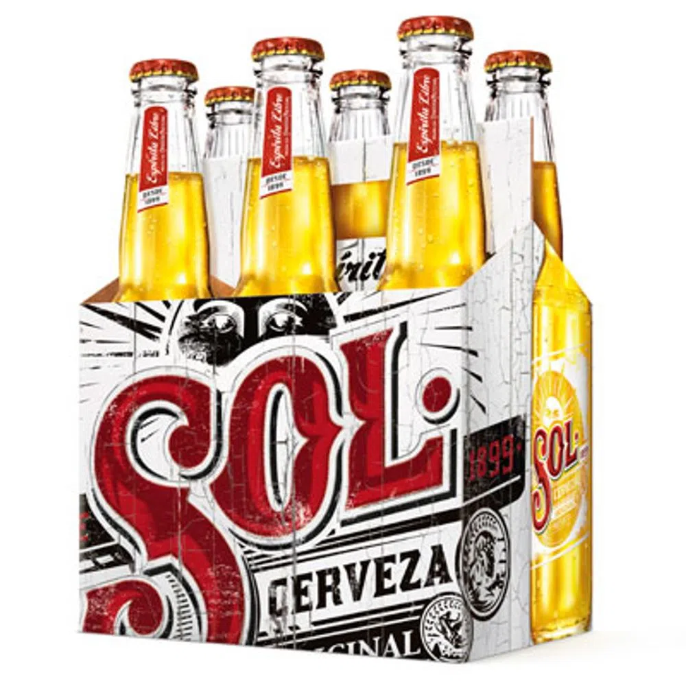 Sol Botella Cerveza Sol Pack x 6 botella 330cc
