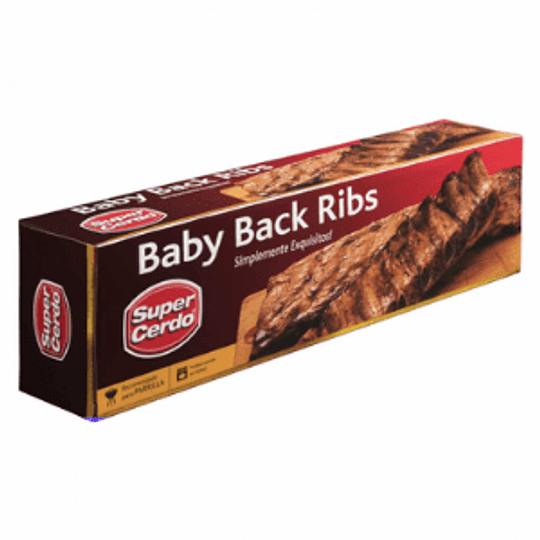 Super cerdo costillita baby ribs 1kg