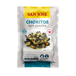 Choritos con concha san jose 500grs