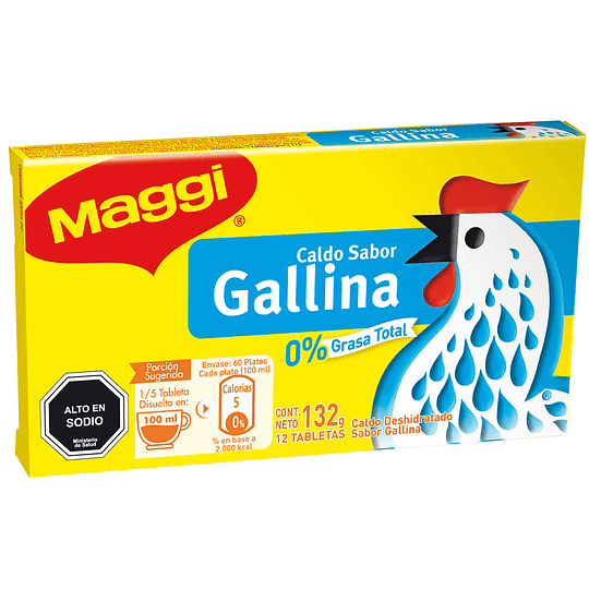 MAGGI CALDO GALLINA    30 X 12 X 11 GR.