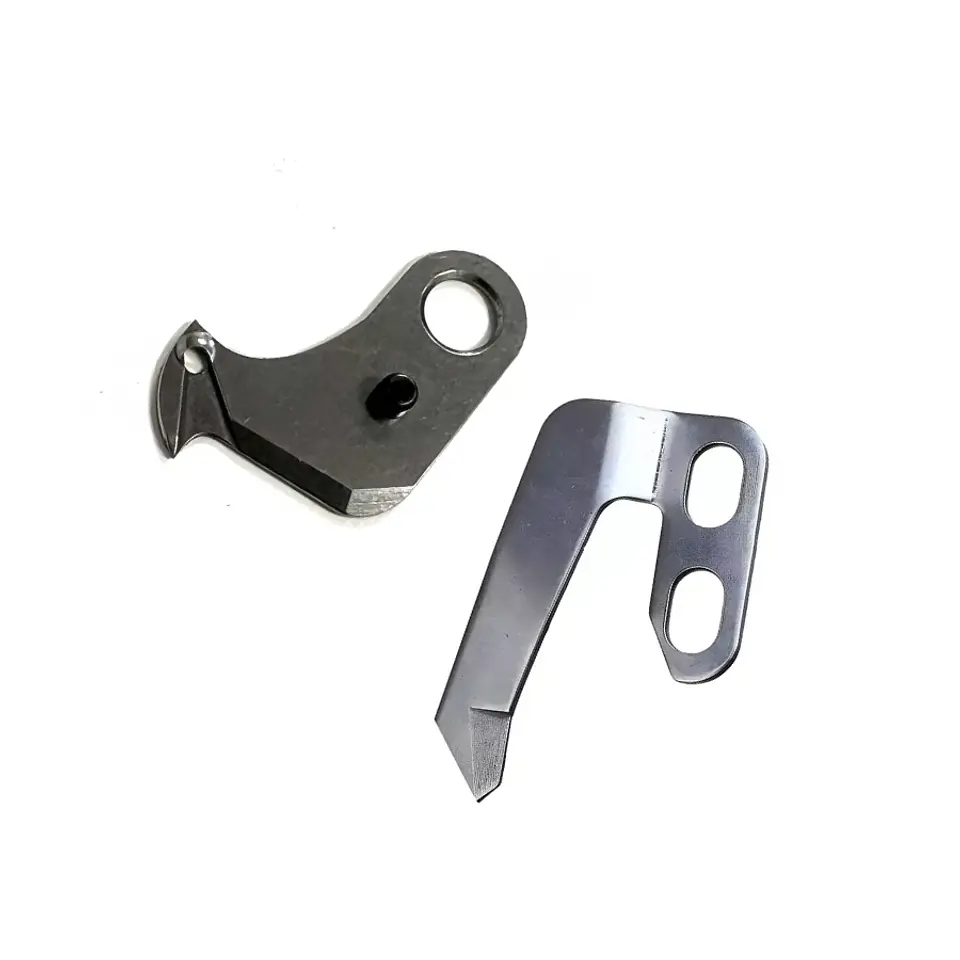 Set de Cuchillas Fija y Móvil para Máquina Plana Electrónica JUKI (114-09604 / 114-09257) 3