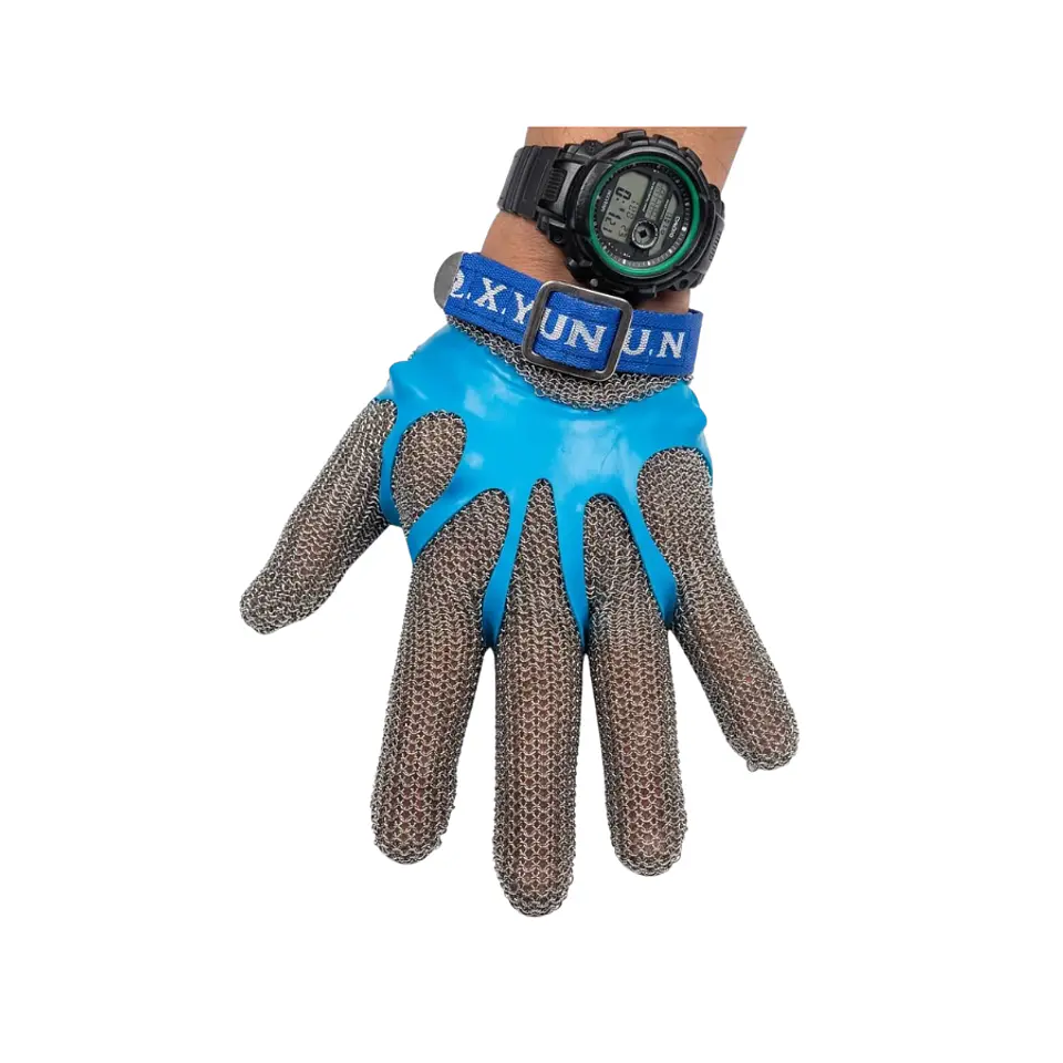 Guante de Malla de Acero Inoxidable para Corte Textil e Industrial 2