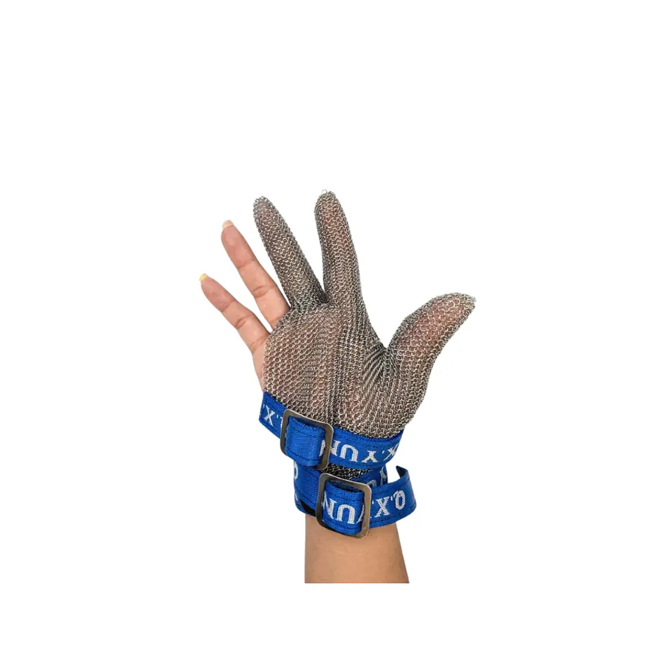 Guante de Malla de Acero Inoxidable para Corte Textil e Industrial 1