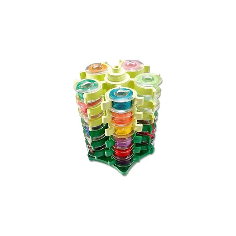 Organizador De Carreteles De Silicona Torre Para 30 Bobinas