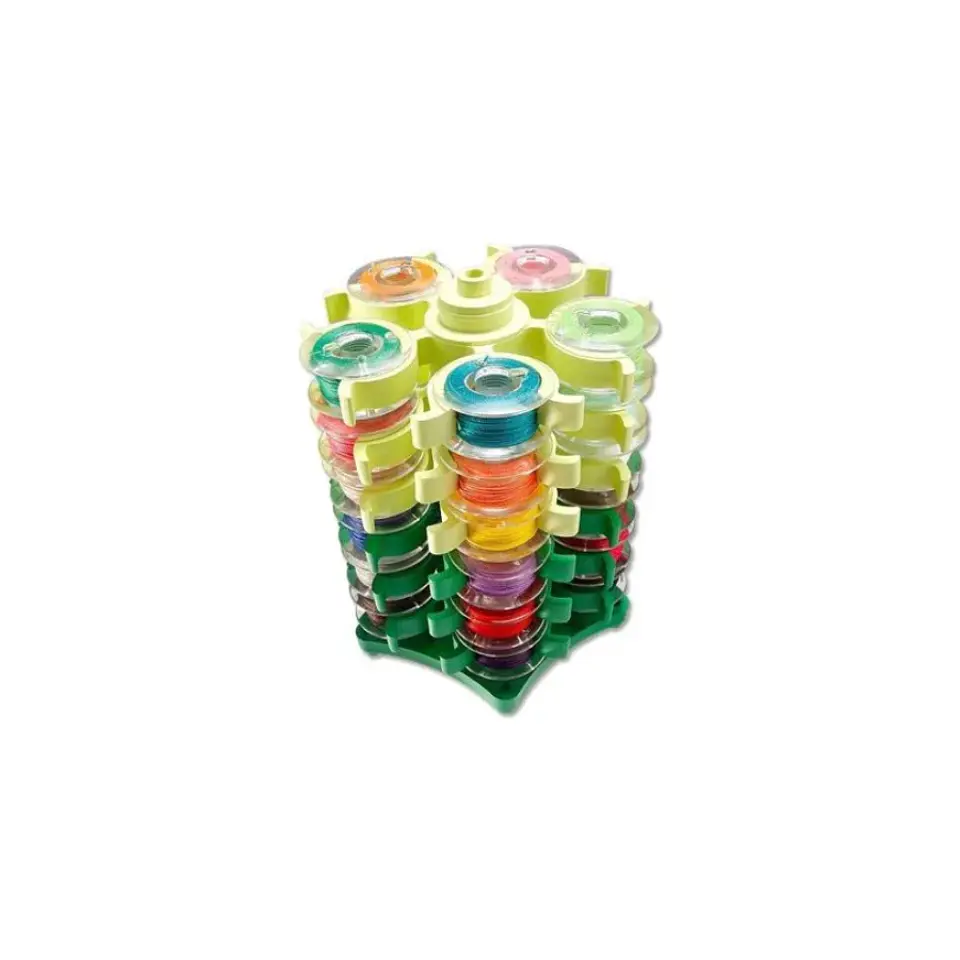 Organizador De Carreteles De Silicona Torre Para 30 Bobinas 1