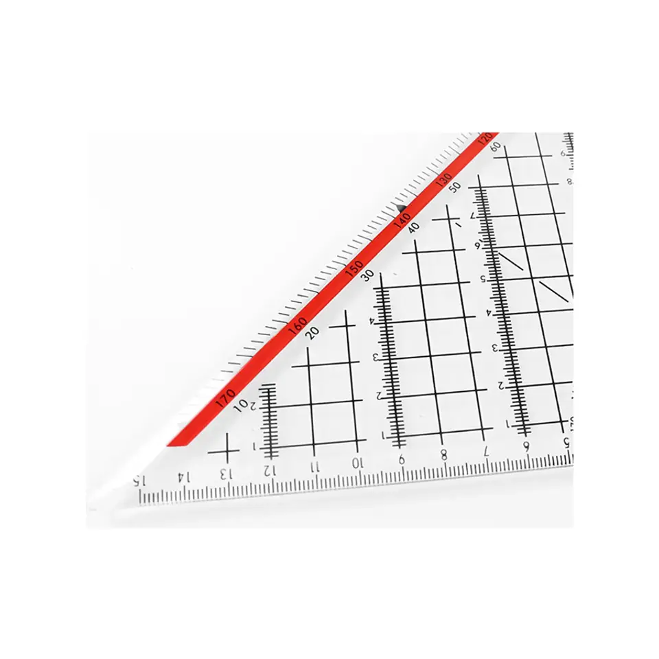 Escuadra Multifuncional Triangular Para Patronaje Y Diseño 3