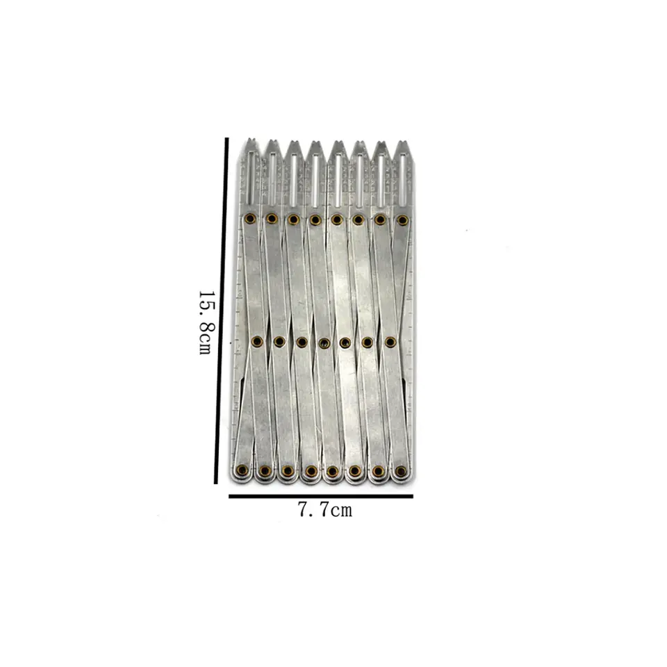 Calibre De Costura Expandible Guía De Espaciado De Botones 1