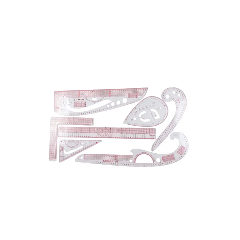 Kit De Reglas De Modistería Y Patronaje X 8 Unidades 1