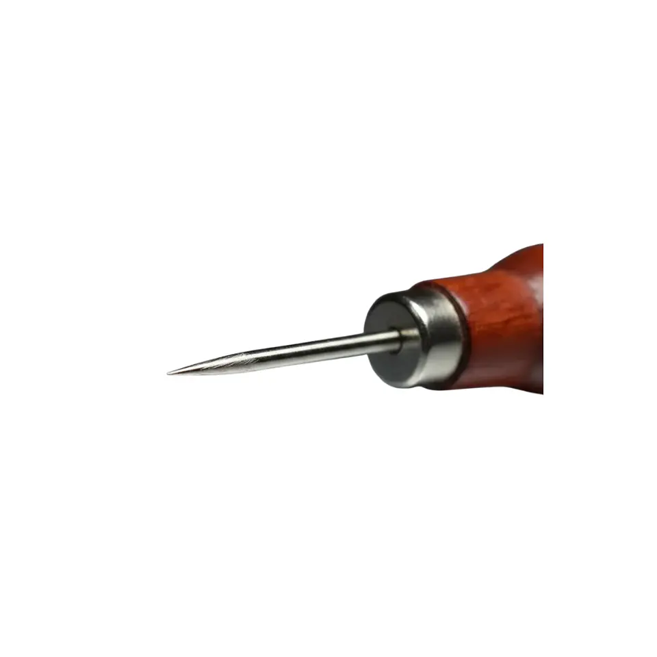 Punzón De Costura Con Mango De Madera Para Cuero Y Moldes 2