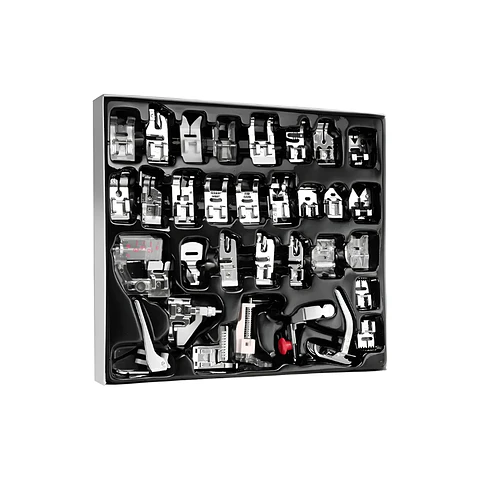 Set Juego de 32 Prensatelas Universales para Máquina de Coser Familiar