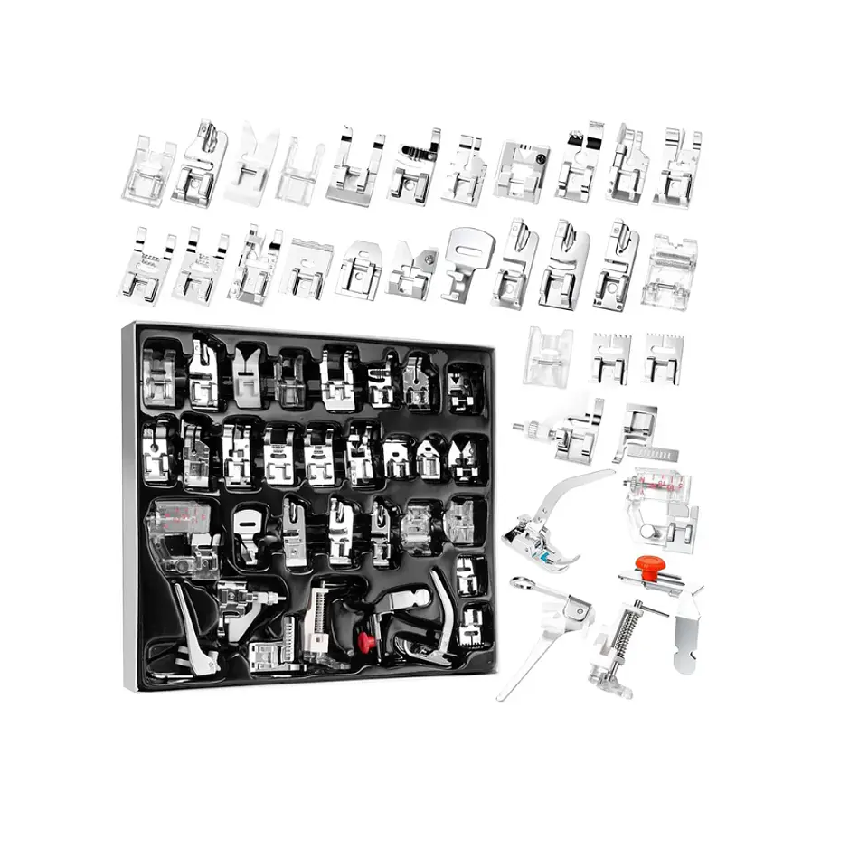 Set Juego de 32 Prensatelas Universales para Máquina de Coser Familiar 2