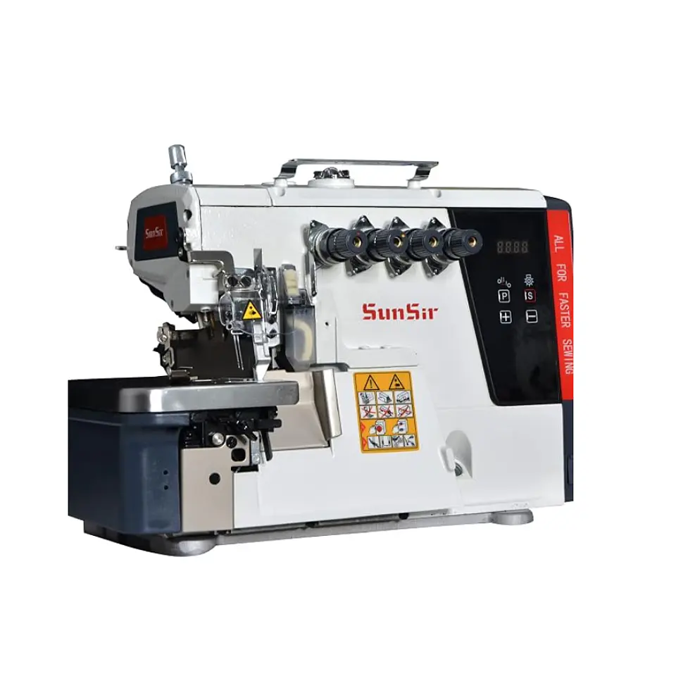Máquina Fileteadora Industrial Mecatrónica SunSir R1C-4-54/433 (4 Hilos) 2