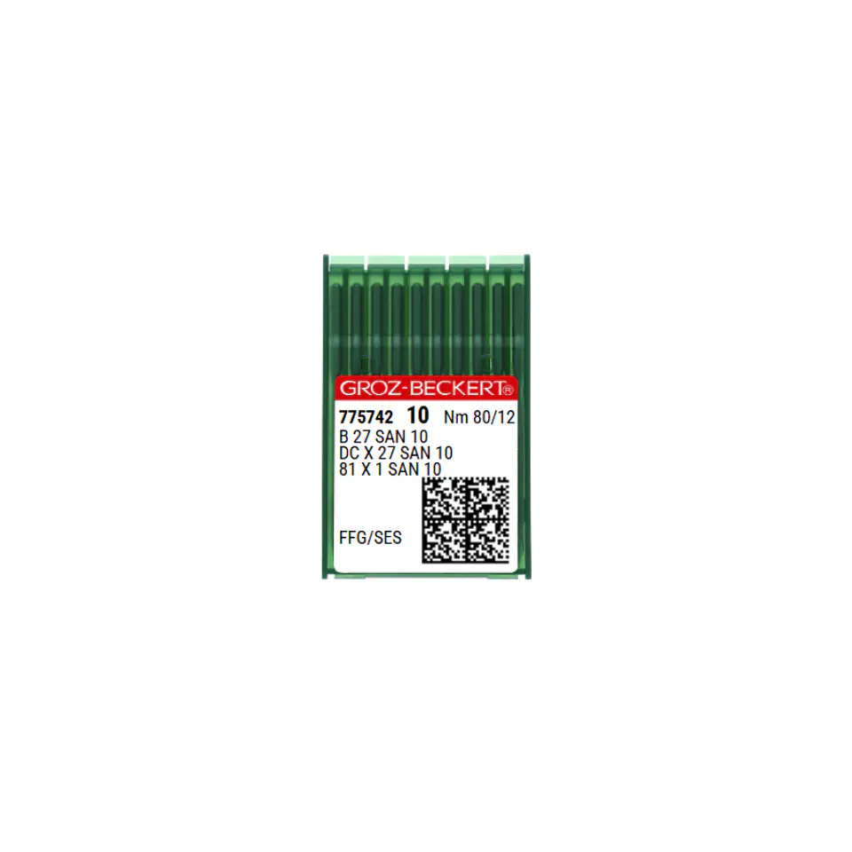 Aguja para máquina de coser B 27 SAN 10/81 X 1 SAN 10  5
