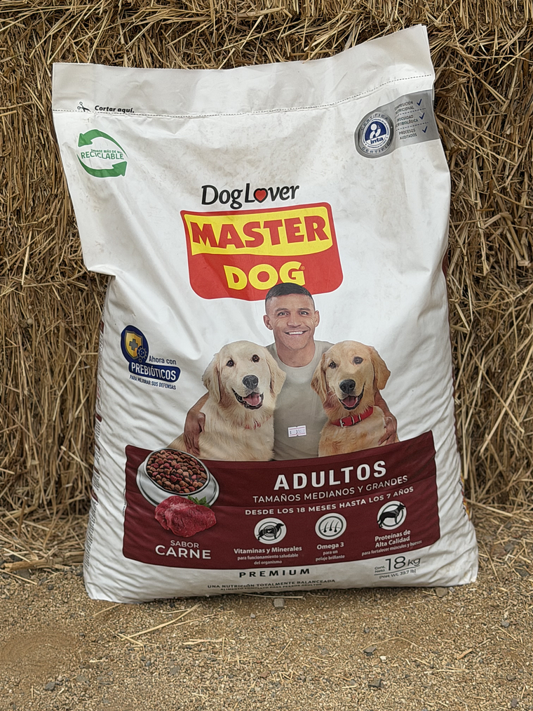 Master dog adulto carne 18kg 1
