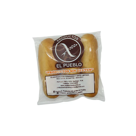 Pan de Hot Dog  3 unidades El Pueblo