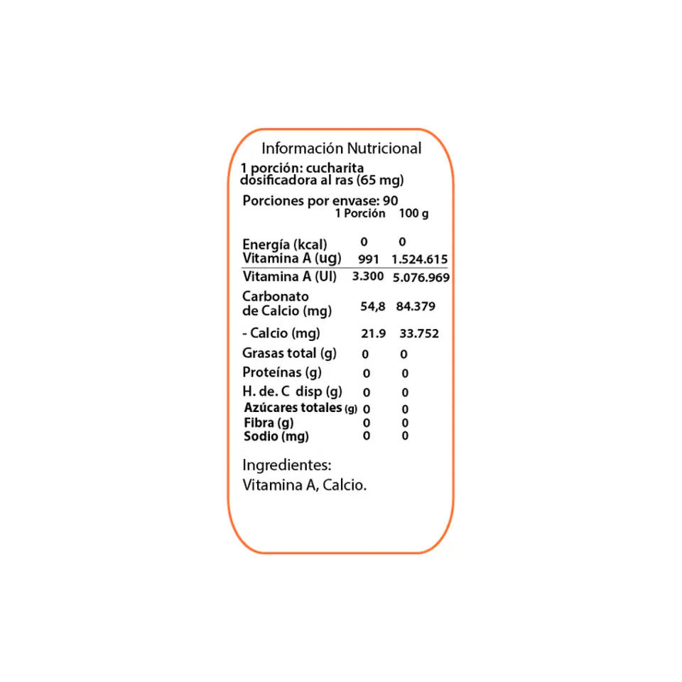 Vitamina A 90 porc Dulzura Natural 3