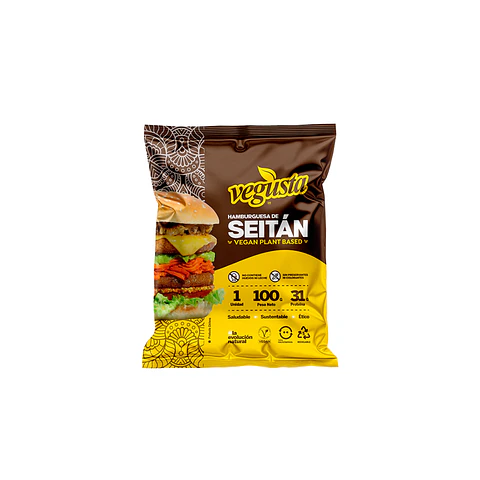 Hamburguesa de Seitan 1 unid Vegusta