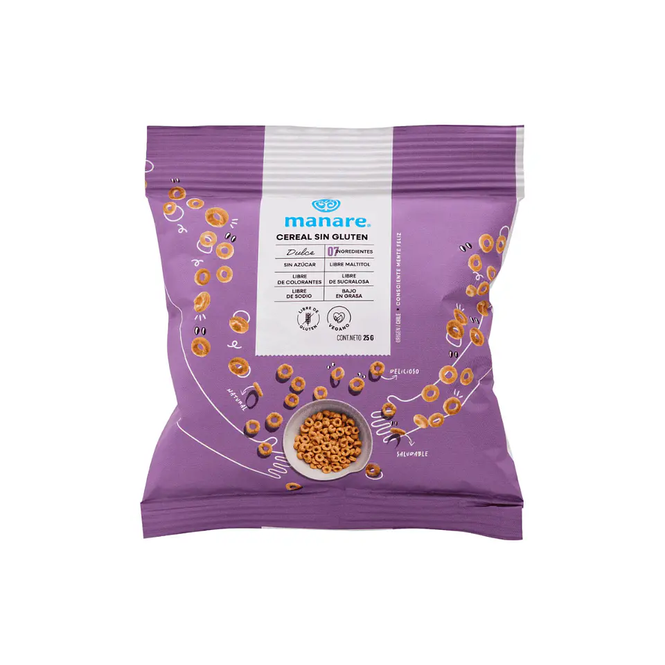 Cereal sin gluten 25 gr Manare 1