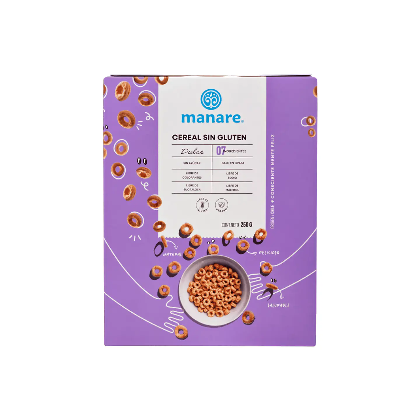 Cereal sin gluten 250 gr Manare 1