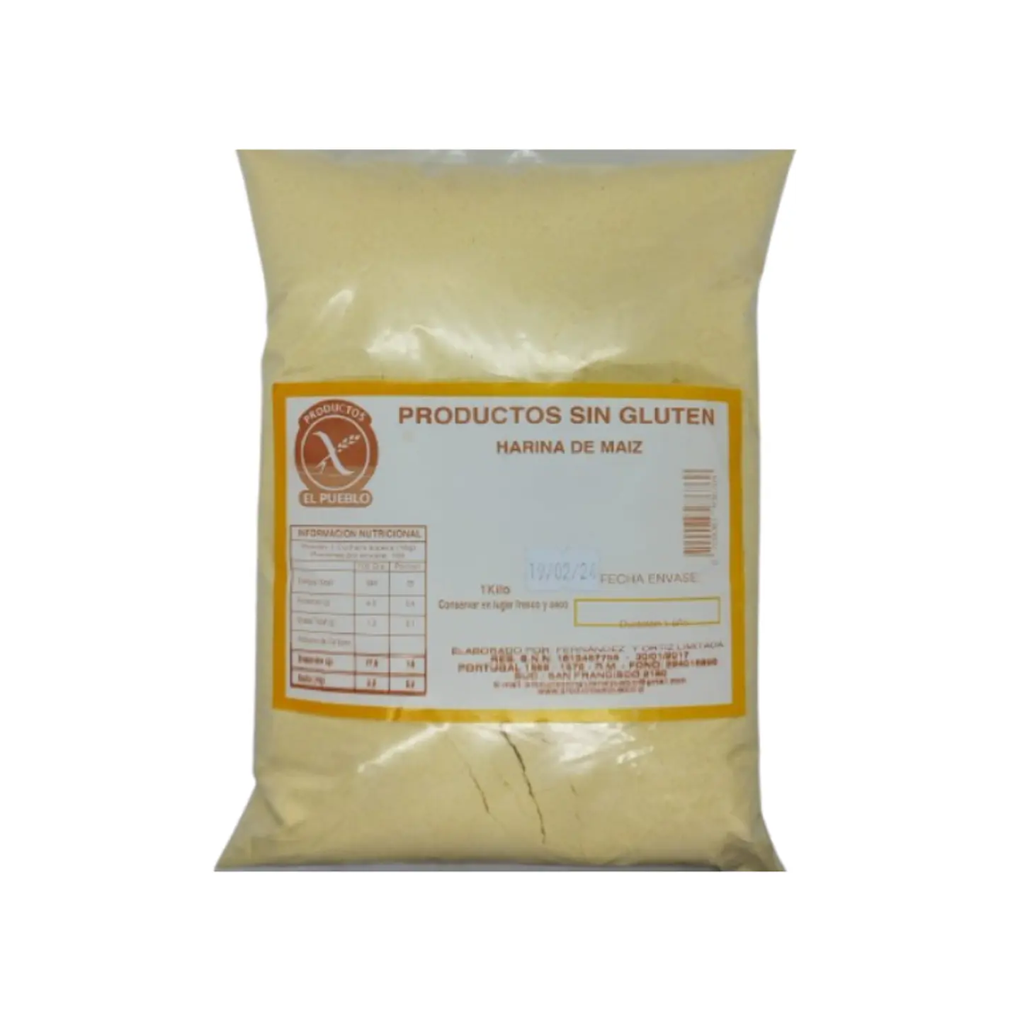Harina de Maiz  Kilo Productos El Pueblo  1