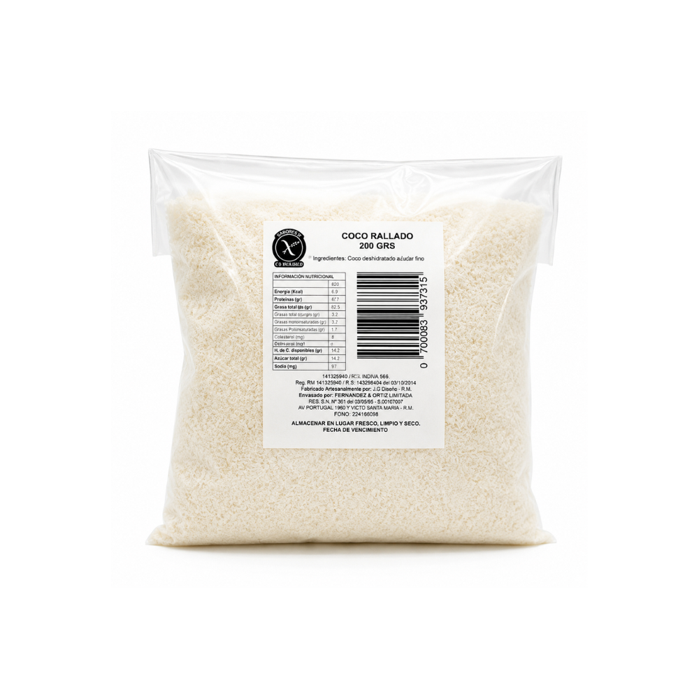 Coco rallado 200 grs