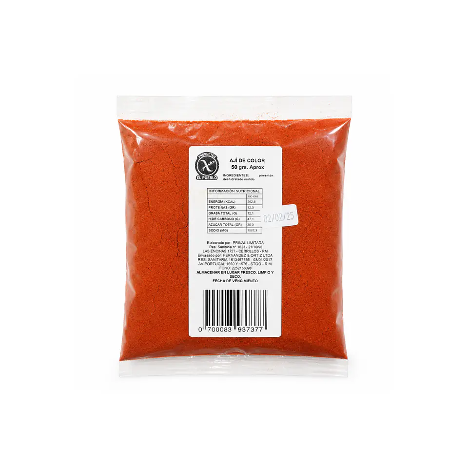 Aji de color  50 gr  1
