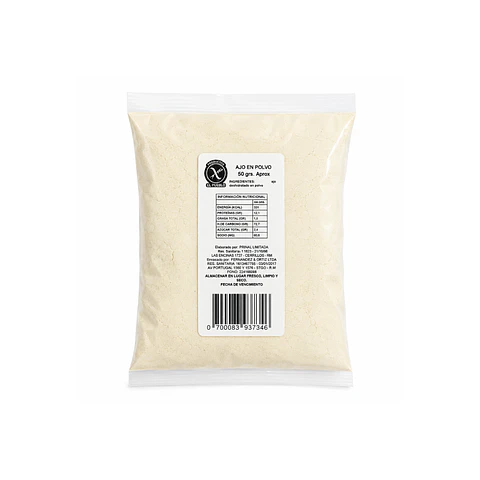 Ajo en polvo  50 gr 