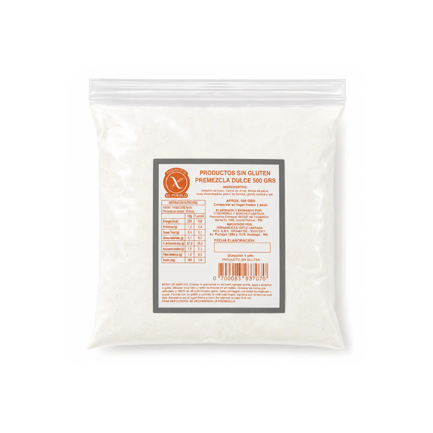 Premezcla Dulce 500 gr  1