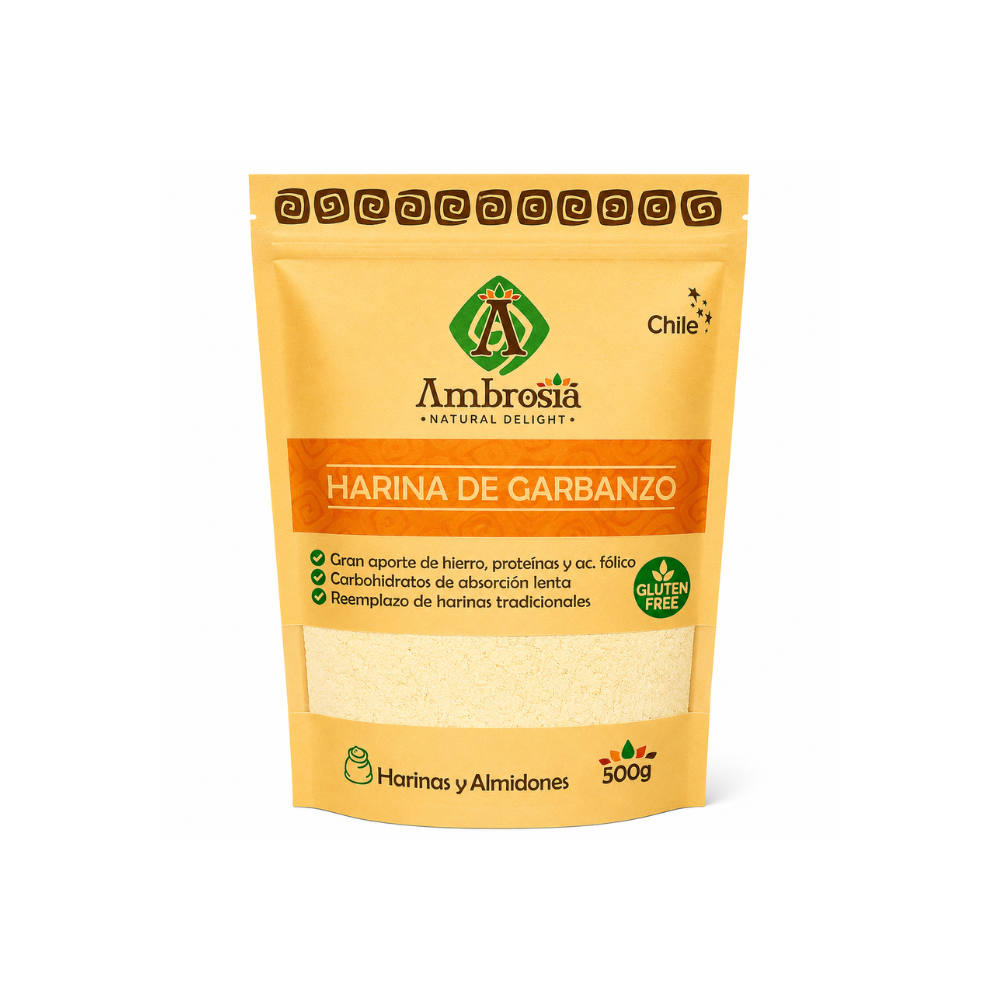 Harina de Garbanzos Libre de Gluten, 500 g