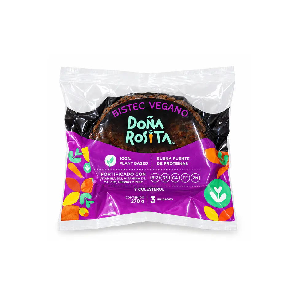 Bistec vegetal 270 grs. (3u) 1