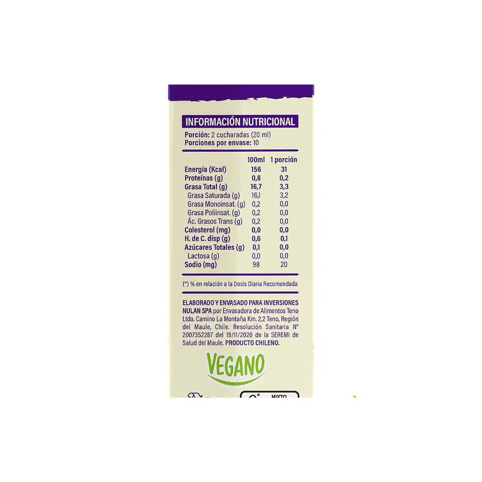 Crema Vegetal Original Vilay 200 cc 2