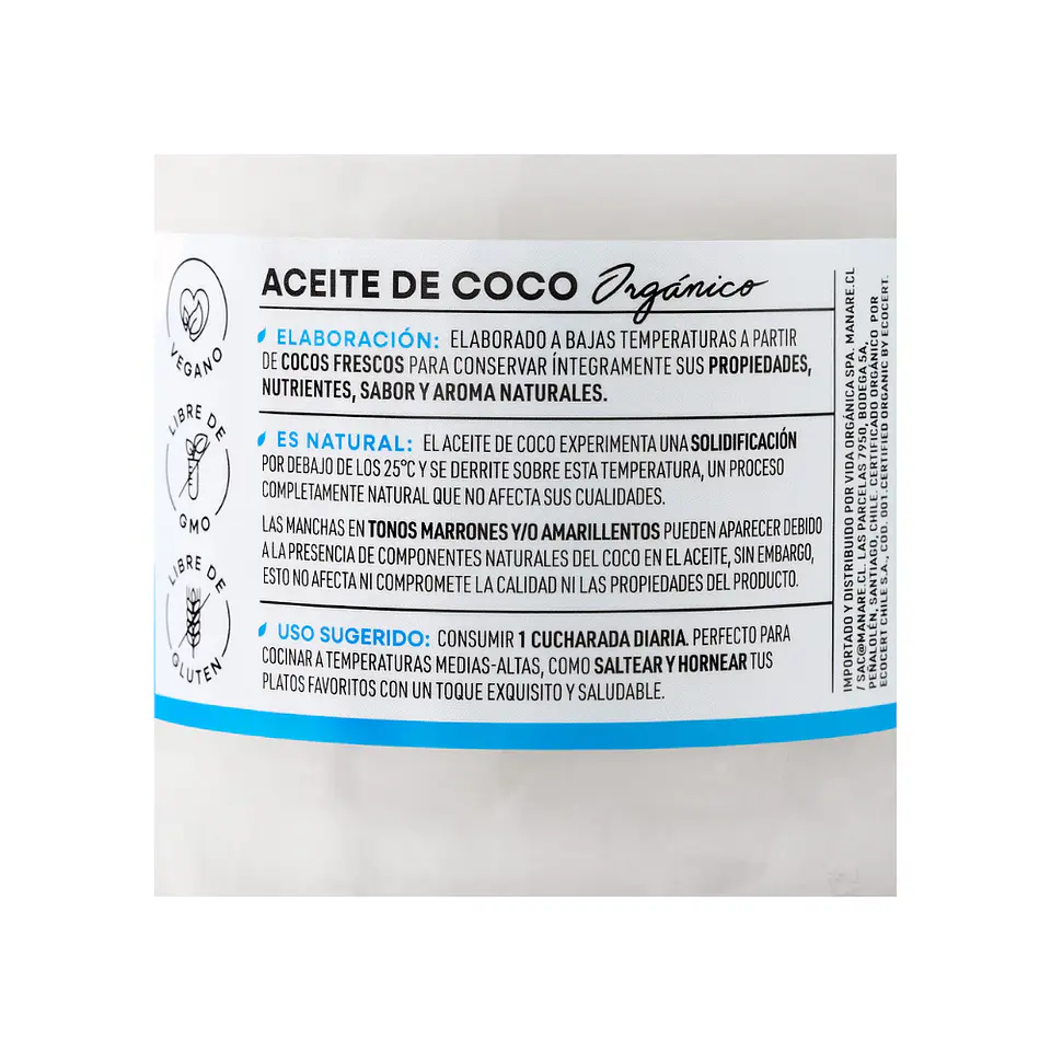Aceite de Coco Organico con olor 200 ml  2