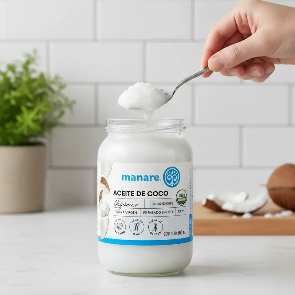 Aceite de Coco Organico con olor 500 ml Manare 5
