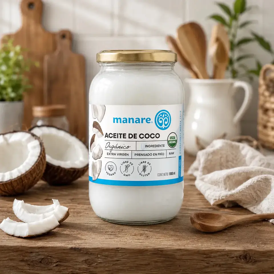 Aceite de Coco Organico con olor - Litro  2