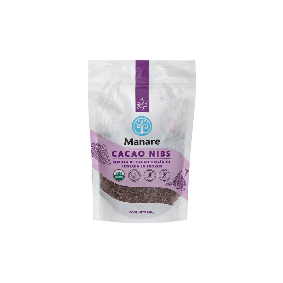 Cacao Nibs Organico Manare 200 gr 1