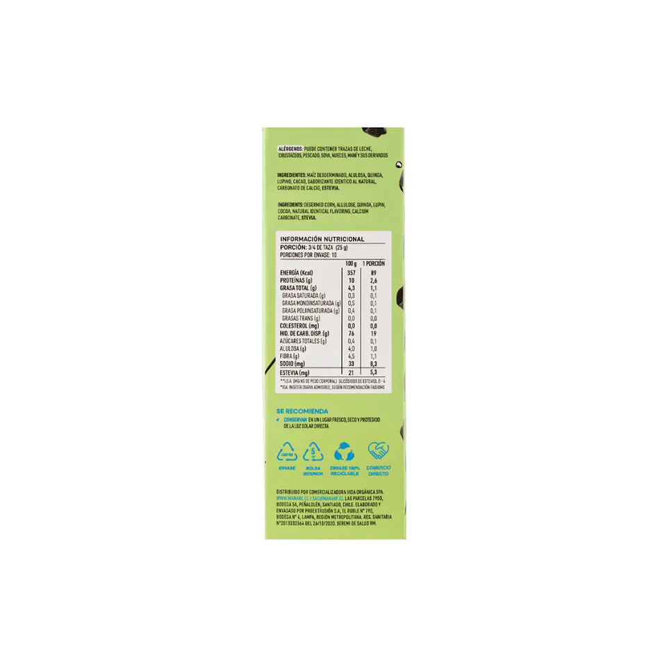 Cereal sin gluten cacao 250 gr  3