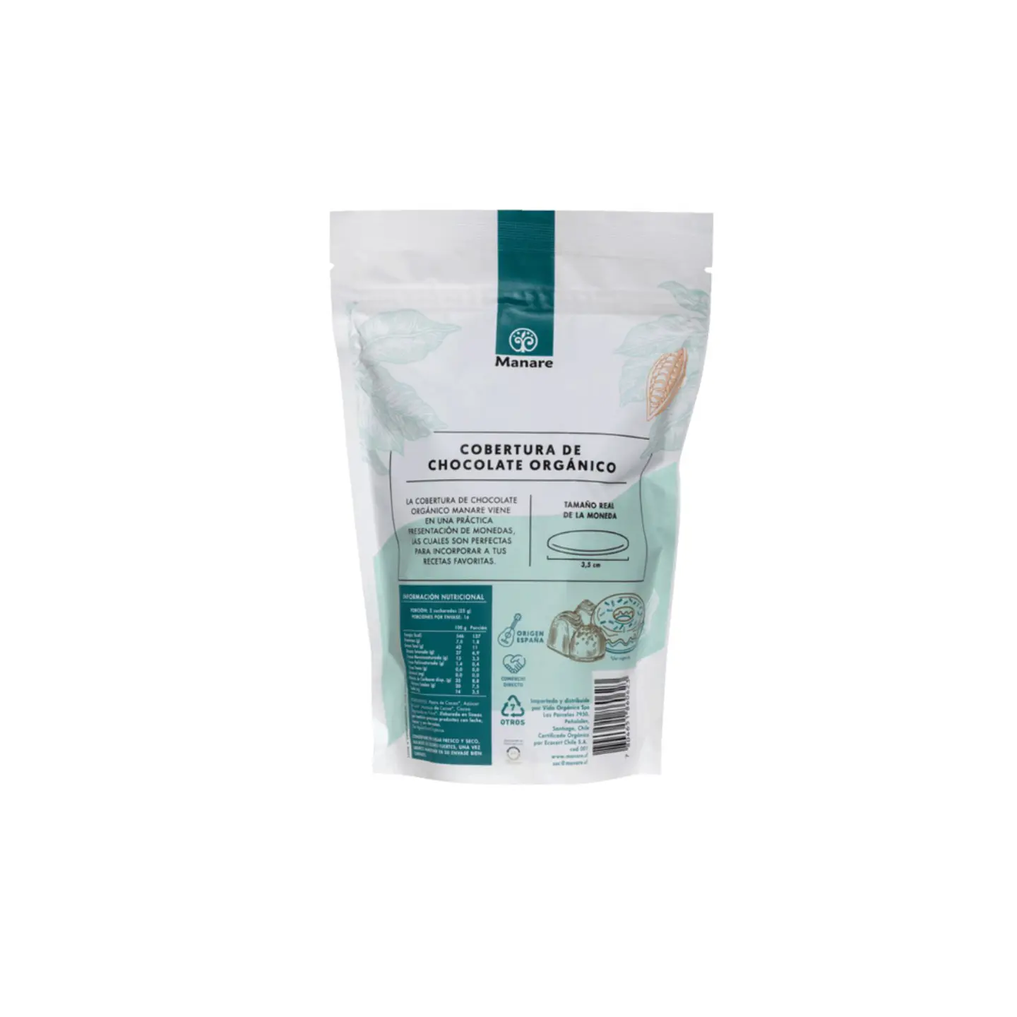 cobertura 70% organico 400 gr manare 2