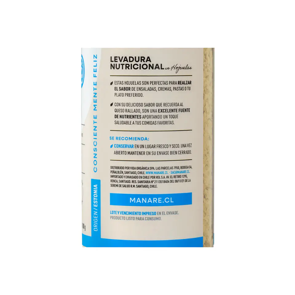 Levadura Nutricional copos 100 gr  2