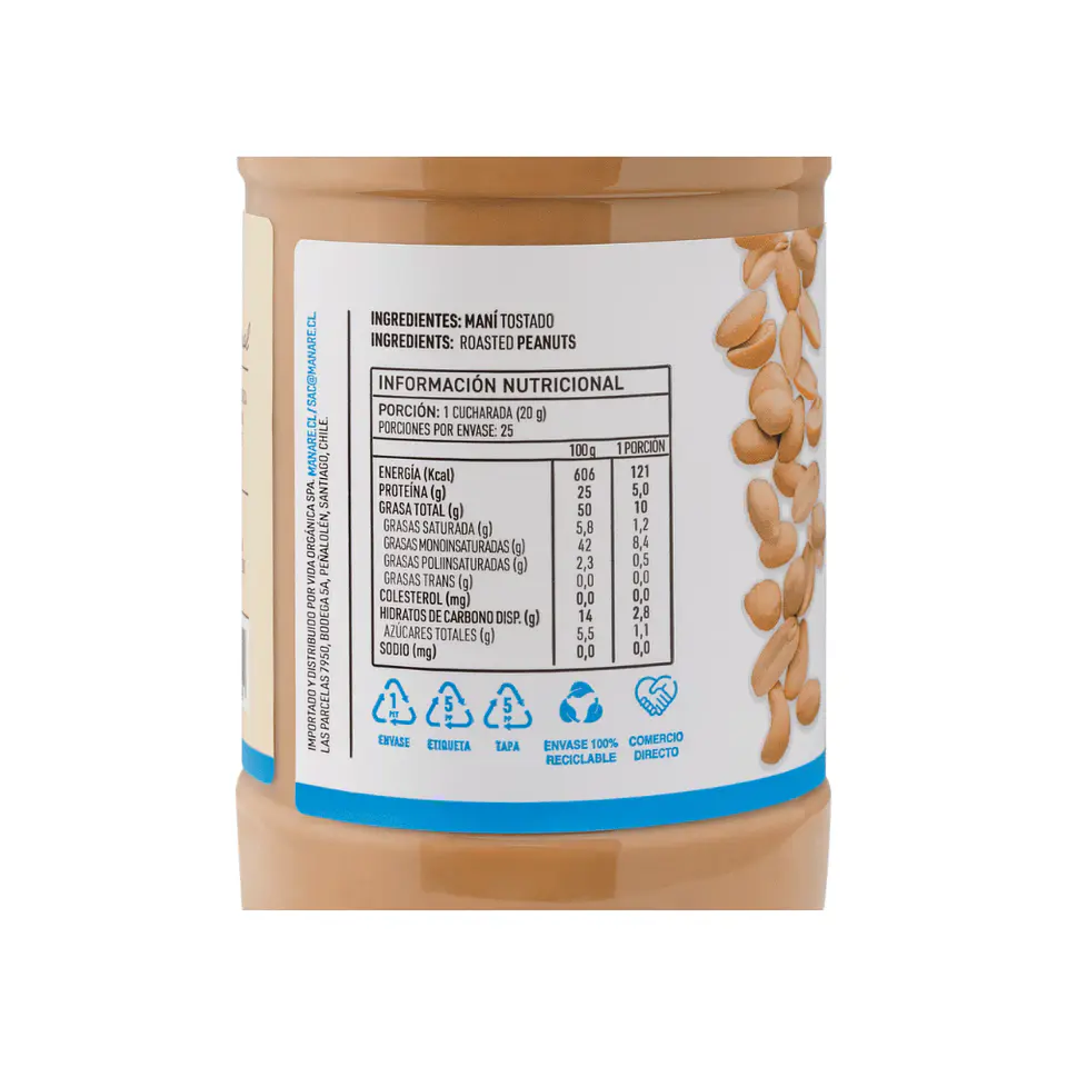 Mantequilla de Maní  500 gr  3