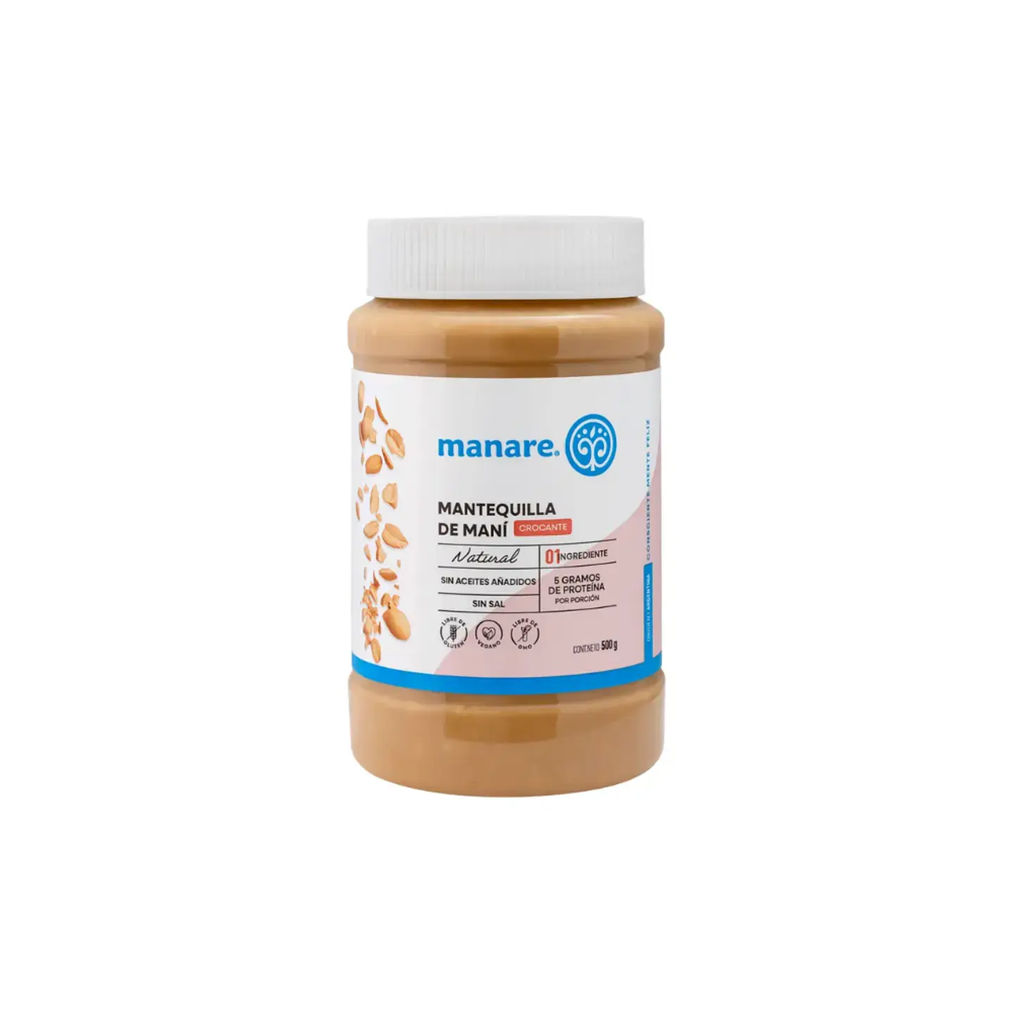 Mantequilla de Maní crocante 500 gr  1