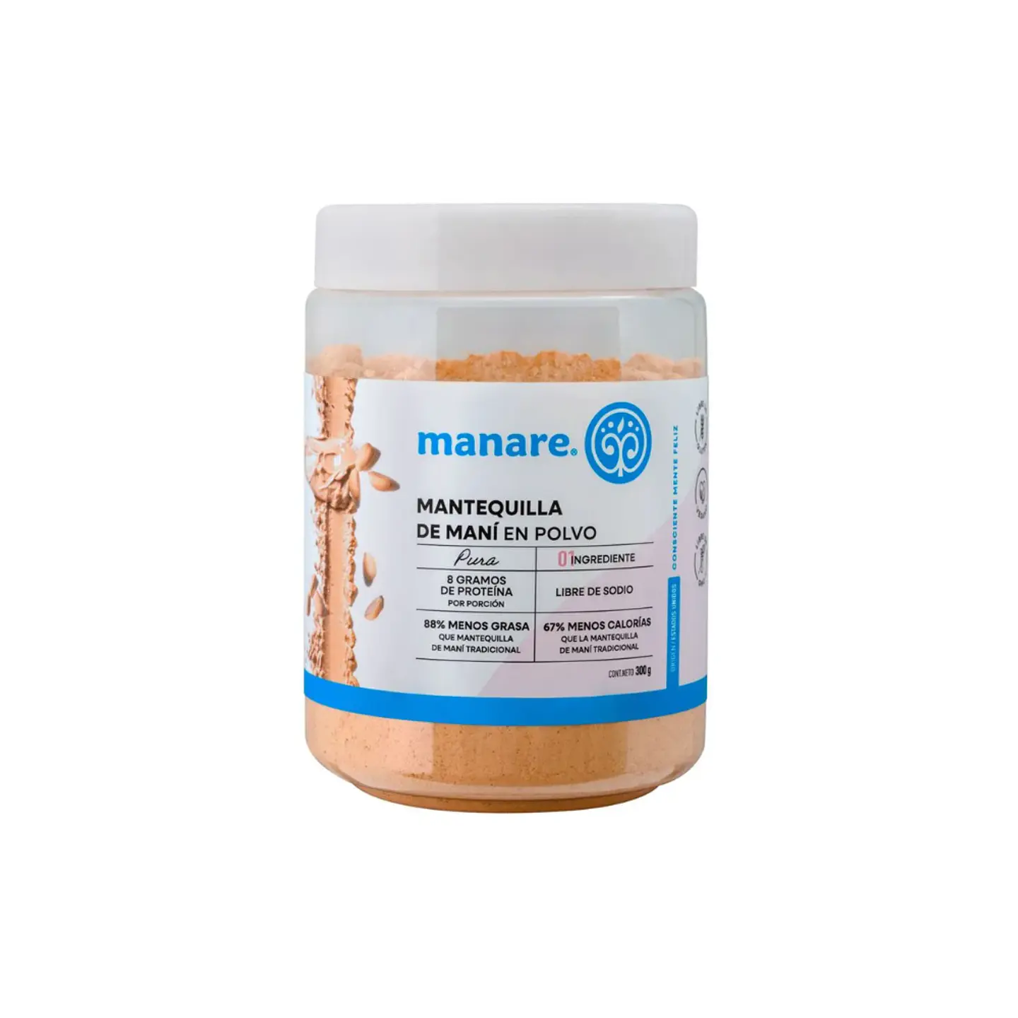 Mantequilla de Maní  polvo 300 gr  1