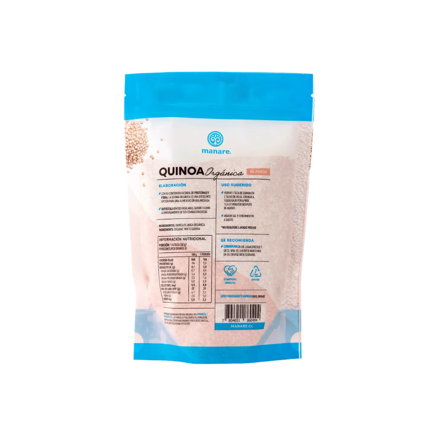 Quinoa blanca org 400 gr  2